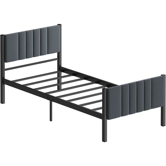 Sängynrunko Linento Furniture Lotus, metalli, antrasiitti