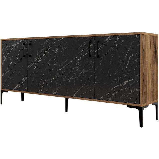 Senkki Linento Furniture Kiev pähkinä musta marmori/pähkinä