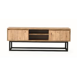 TV-taso Linento Furniture Belinda 180 mänty/musta