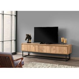 TV-taso Linento Furniture Tilsim, leveys 180cm, ruskea/musta