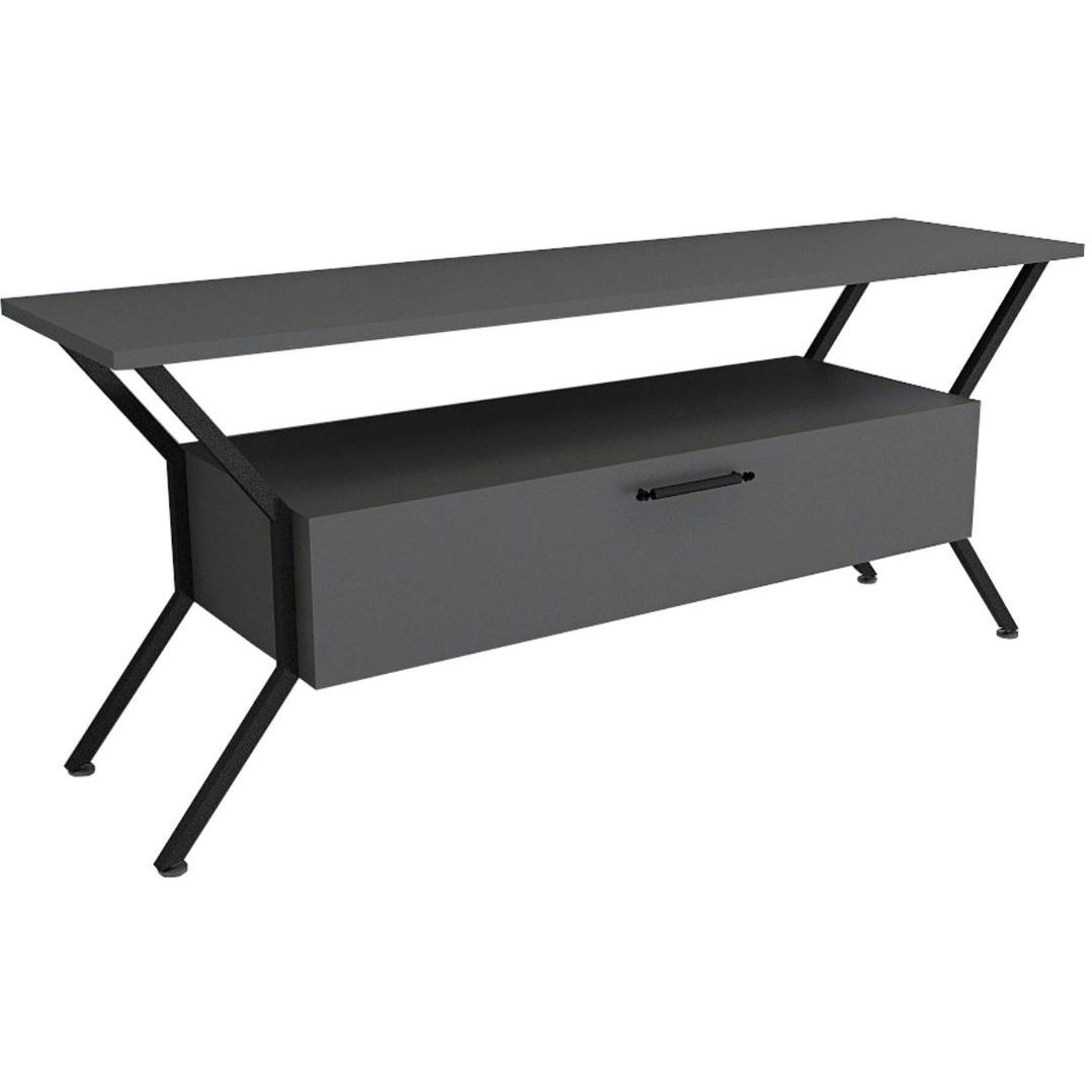 TV-taso Linento Furniture Tarz, leveys 125cm, antrasiitti