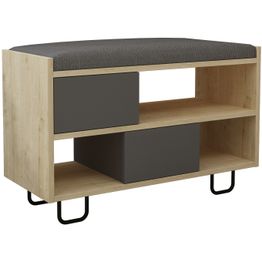 Kenkäkaappi Linento Furniture Troy ruskea/harmaa