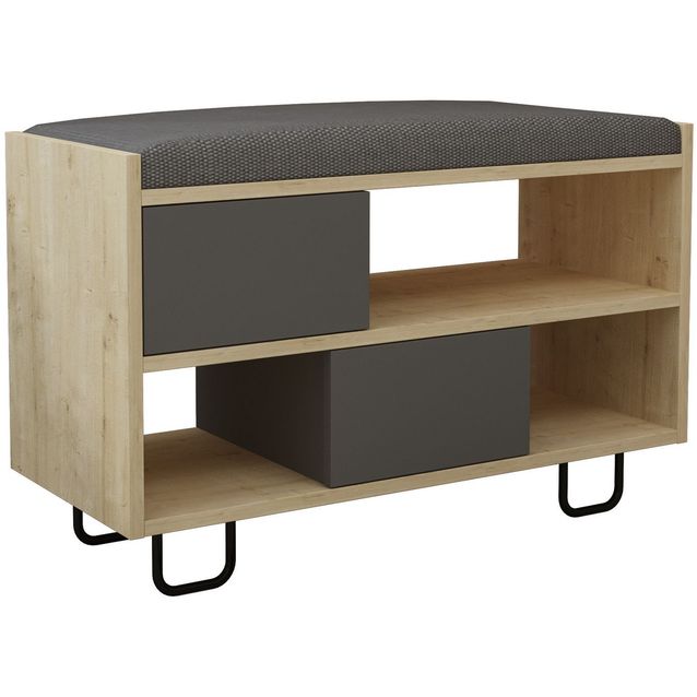 Kenkäkaappi Linento Furniture Troy ruskea/harmaa