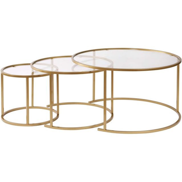 Sarjapöytä Linento Furniture Aurum, Ø80, Ø60 & Ø42cm