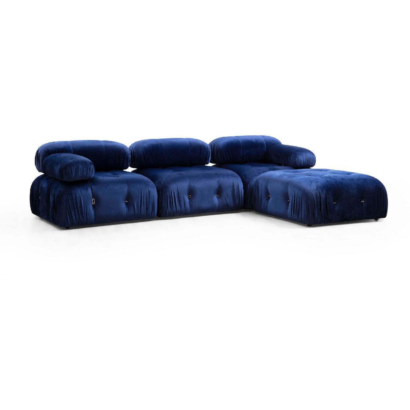 Divaanisohva Linento Furniture Bubble L1-O1-1R-PUF sininen