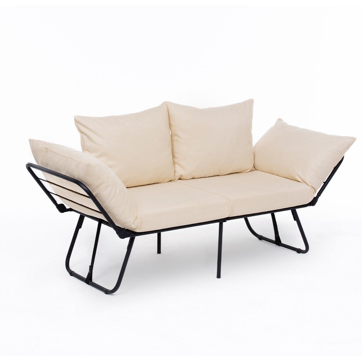 Vuodesohva Linento Furniture Viper, 2:n istuttava, luonnonvalkoinen