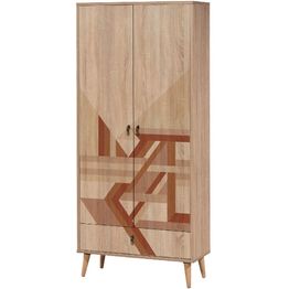 Vaatekaappi Linento Furniture City Flow, 80cm