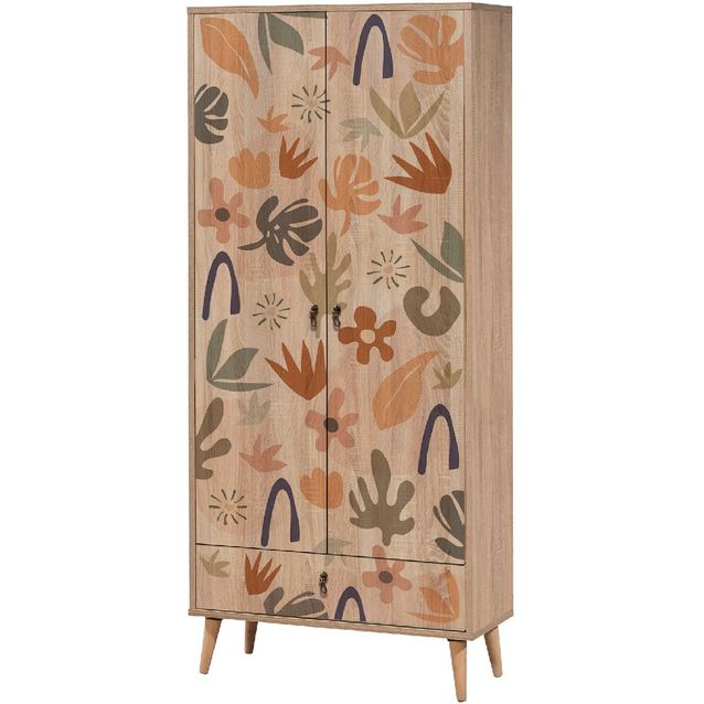 Vaatekaappi Linento Furniture City Leaf 80cm