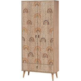 Vaatekaappi Linento Furniture City Rainbow, 80cm