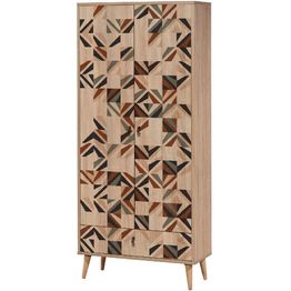 Vaatekaappi Linento Furniture City Triangle, 80cm