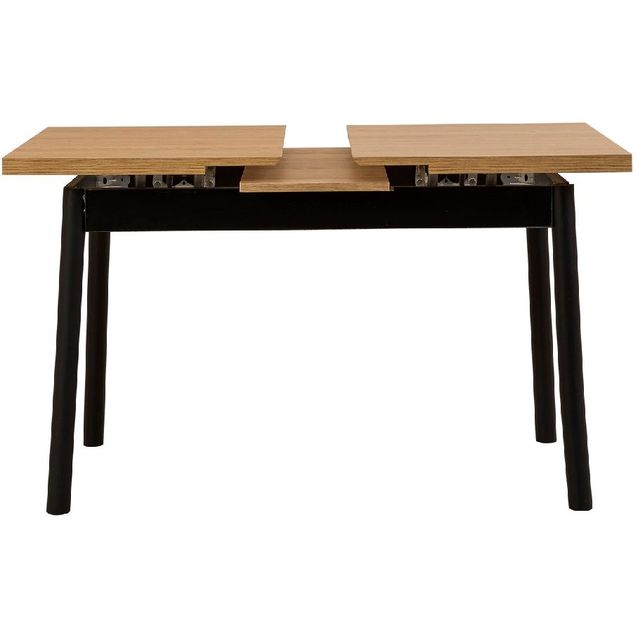 Ruokapöytä Linento Furniture Oliver Open Karina musta