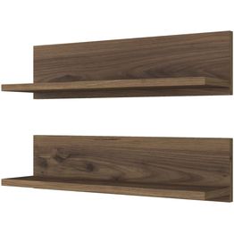 Seinähylly Linento Furniture E18-1039, leveys 60cm, 2kpl, tummanruskea