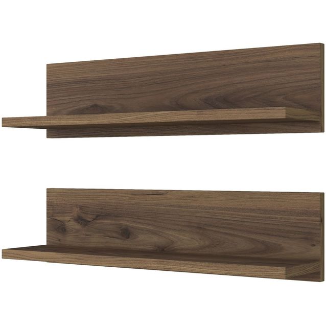 Seinähylly Linento Furniture E18-1039, leveys 60cm, 2kpl, tummanruskea