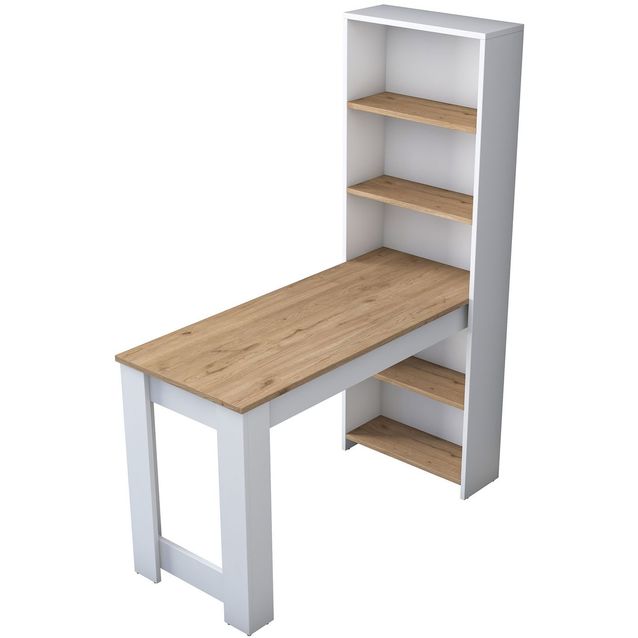 Kynsipöytä Linento Furniture BJ113-2621, ruskea/valkoinen