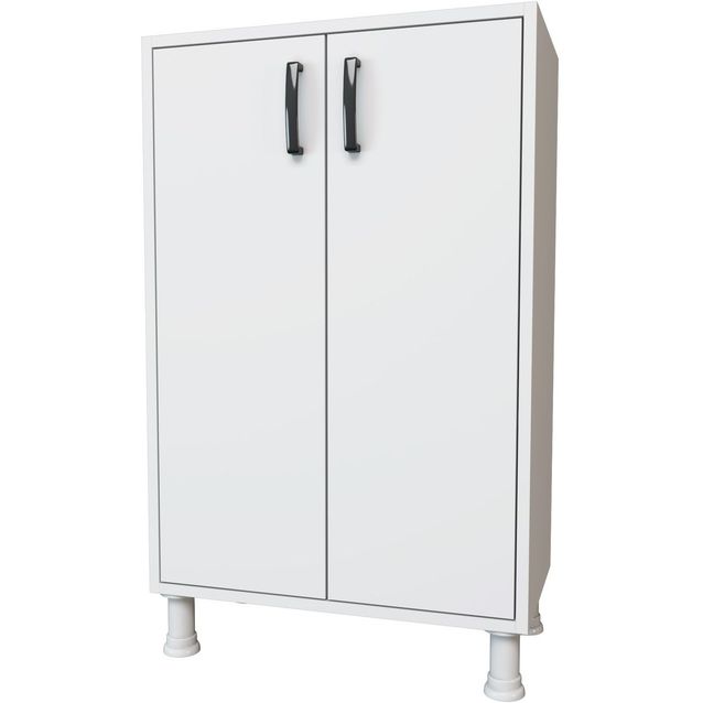 Kaappi Linento Furniture M8-1125, korkeus 101.4cm, leveys 62.6cm, valkoinen