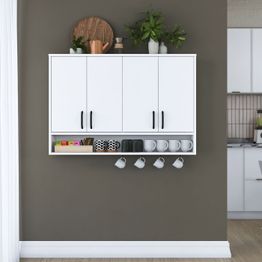 Seinäkaappi Linento Furniture JE199-3812, 120x61.8cm, valkoinen