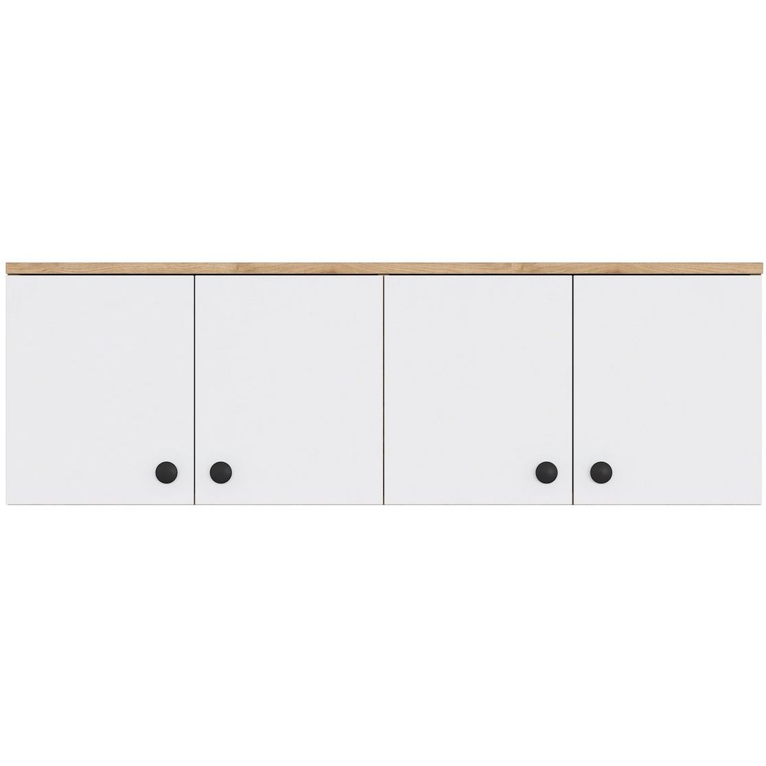 Seinäkaappi Linento Furniture EA143-3821, 119.6x43.6cm, ruskea/valkoinen