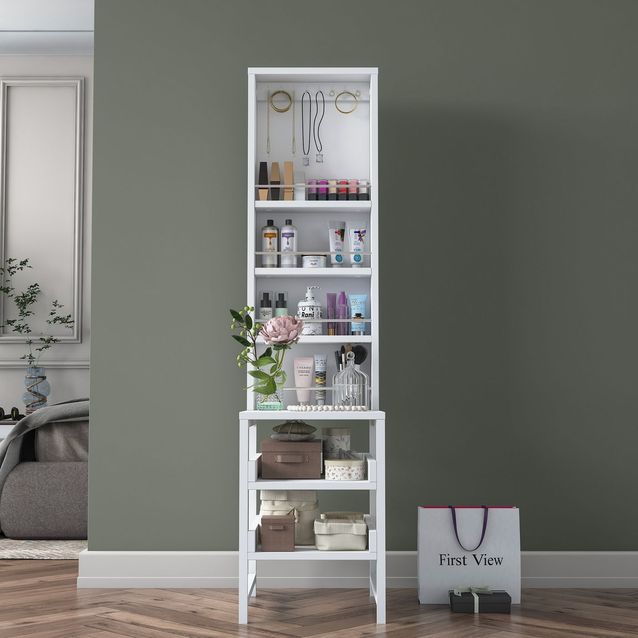 Meikkipöytä Linento Furniture BJ147-3860, valkoinen