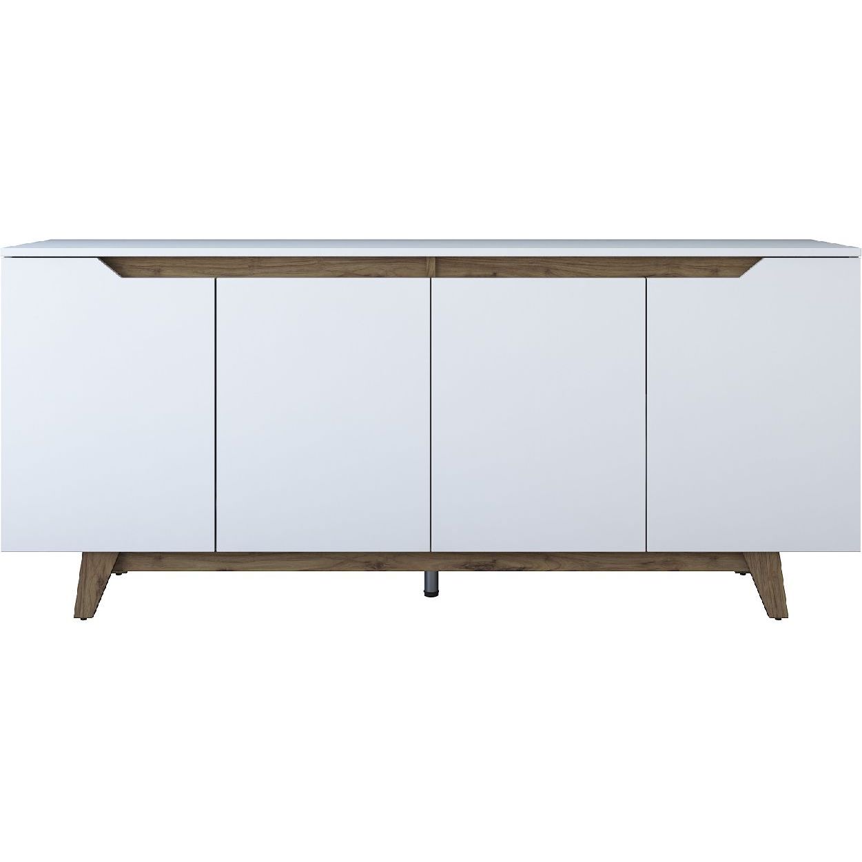 Senkki Linento Furniture GD102 1874 valkoinen/pähkinä