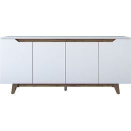 Senkki Linento Furniture GD102 1874 valkoinen/pähkinä