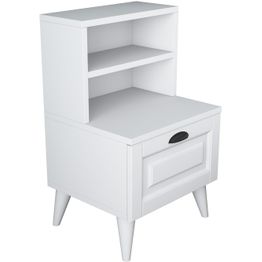 Yöpöytä Linento Furniture BD105-2785, valkoinen