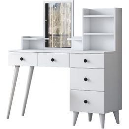 Meikkipöytä Linento Furniture Bj101 2293 valkoinen