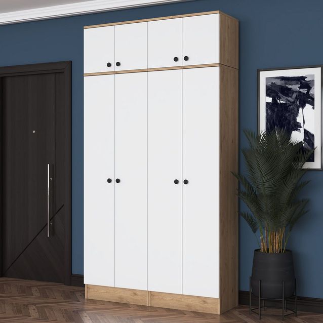 Eteisen säilytyskokonaisuus Linento Furniture EA146, 119.6x226.4cm