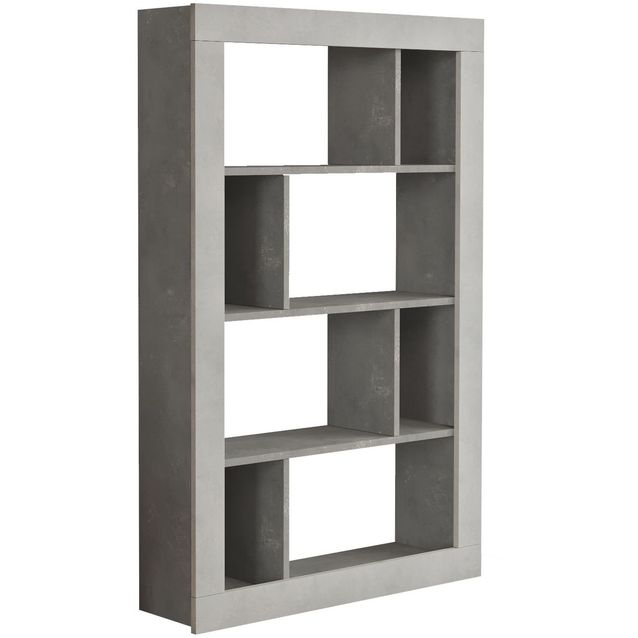 Kirjahylly Linento Furniture LV22 hopeanharmaa/antrasiitti