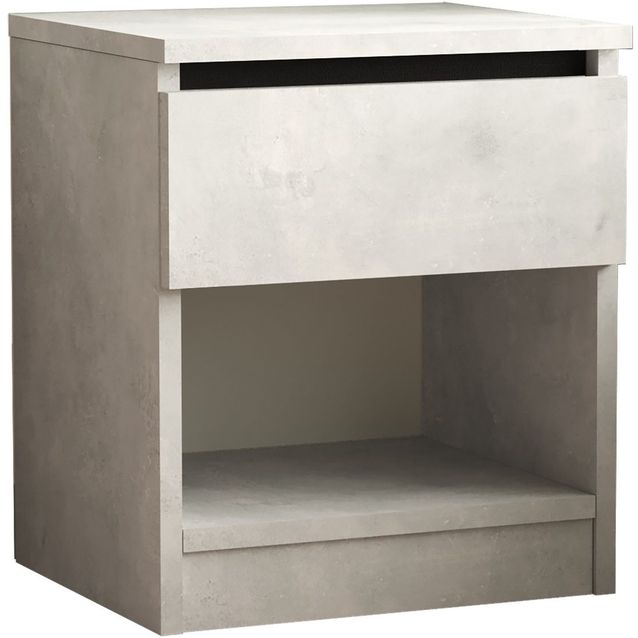 Yöpöytä Linento Furniture LV26 hopeanharmaa