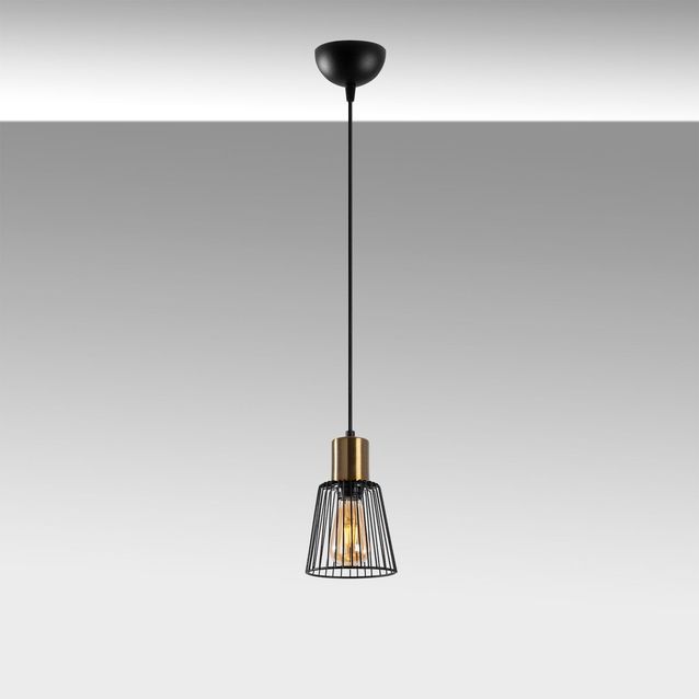 Ikkunavalaisin Linento Lighting Kemtel, Ø16cm, E27, musta