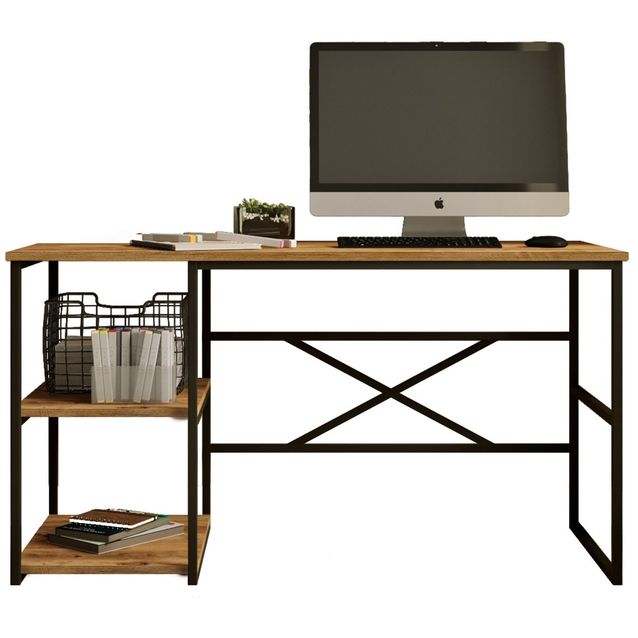 Työpöytä Linento Furniture VG26 vasen ruskea