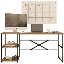 Työpöytä Linento Furniture VG29 vasen ruskea