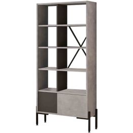 Kirjahylly Linento Furniture BO1 vaaleanharmaa