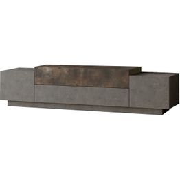 TV-taso Linento Furniture FD1 harmaa/pronssi