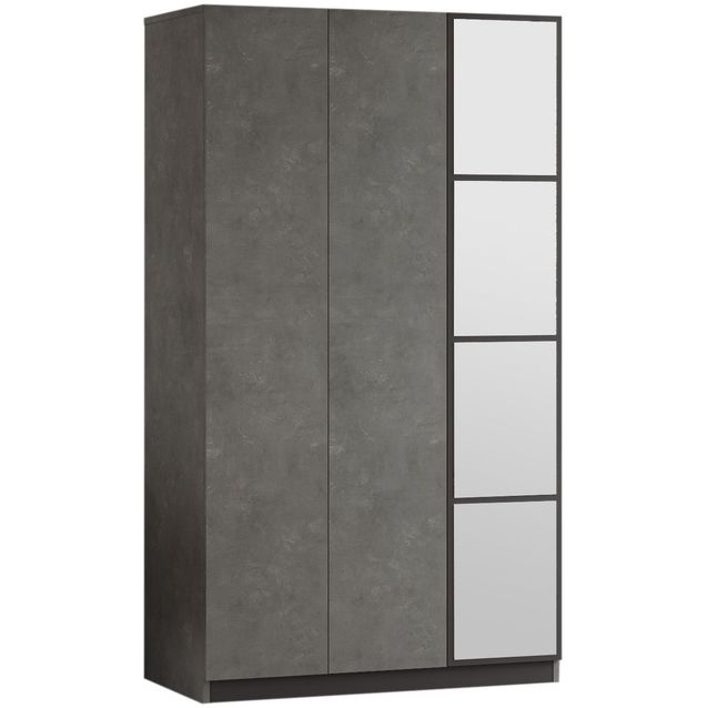 Vaatekaappi Linento Furniture HM1 antrasiitti/harmaa