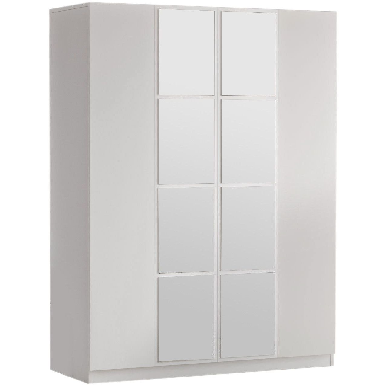 Vaatekaappi Linento Furniture HM2 valkoinen 138,4cm