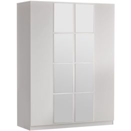 Vaatekaappi Linento Furniture HM2 valkoinen 138,4cm