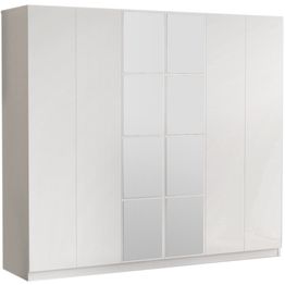Vaatekaappi Linento Furniture HM3 valkoinen 207,6cm