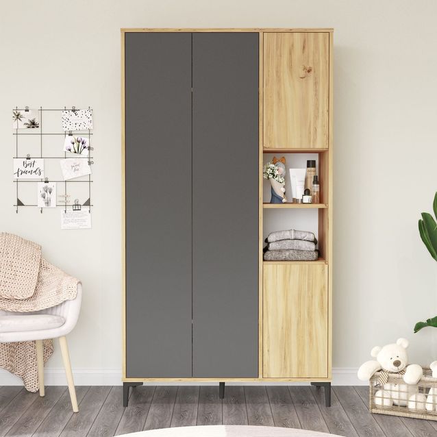 Vaatekaappi Linento Furniture AR9 eri värejä