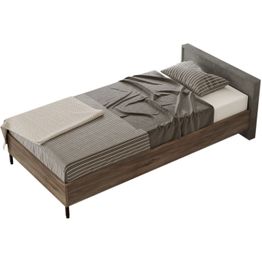 Sängynrunko Linento Furniture HM4 100x200 cm ruskea/harmaa