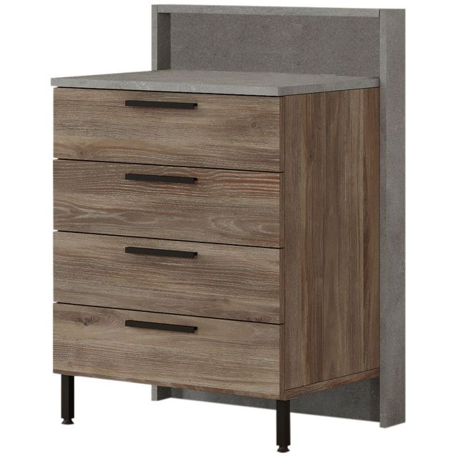 Lipasto Linento Furniture HM6 ruskea/harmaa