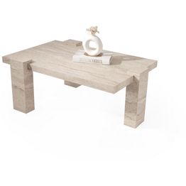 Sohvapöytä Linento Furniture Diamond-9541, 110x70cm, beige travertiinikuosi