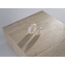 Sohvapöytä Linento Furniture Lizbon-9543, 90x90cm, beige travertiinikuosi