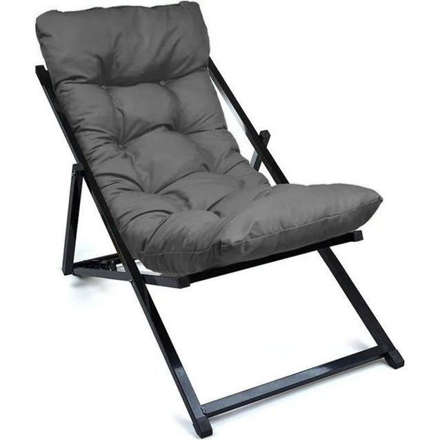 Aurinkotuoli Linento Garden Sunbed harmaa