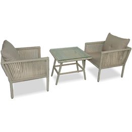 Oleskeluryhmä Linento Garden Shangai 2, 2 tuolia + pöytä, eri värejä