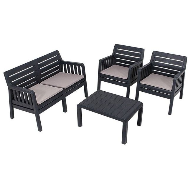 Oleskeluryhmä Linento Garden Lara 4:n istuttava + pehmusteet