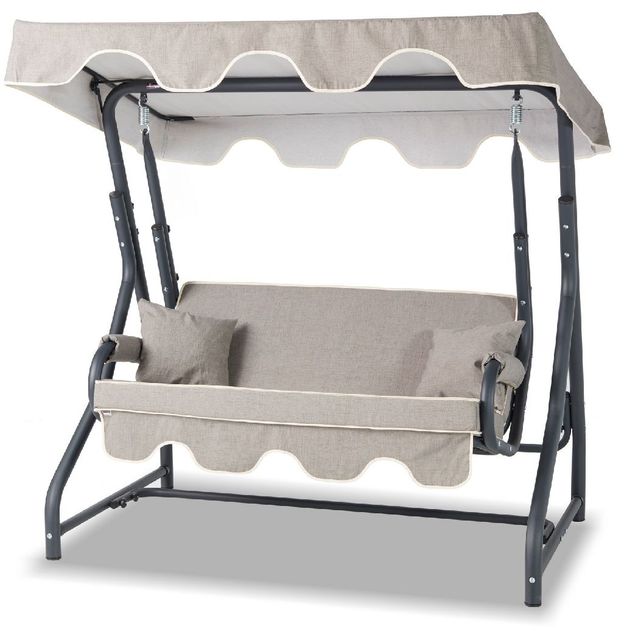 Garden Double Swing Chair Linento Garden Morus  Anthracite Grey