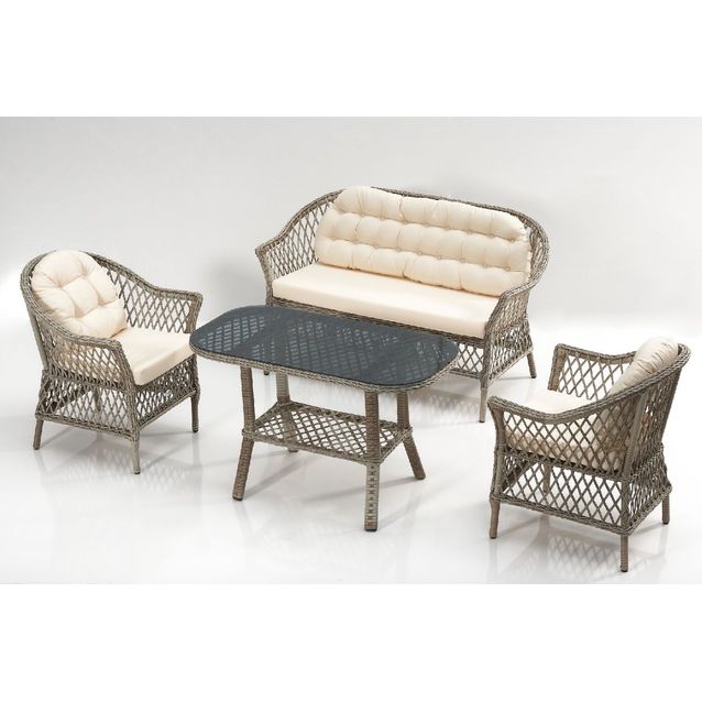 Garden Lounge Set Linento Garden Dove Cream Cream Beige