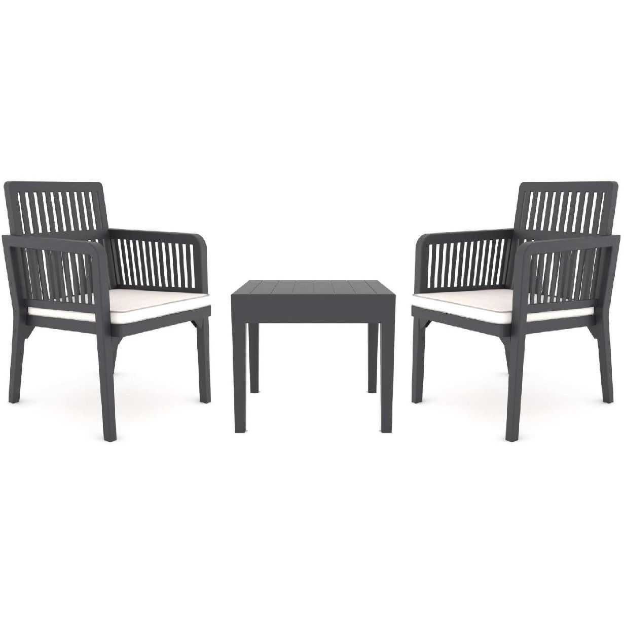 Oleskelusetti Linento Garden Lizbon Balcony, antrasiitti