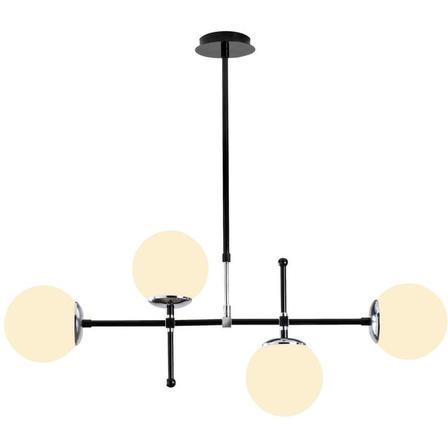 Kattovalaisin Linento Lighting Rialto 4-osainen musta/kromi